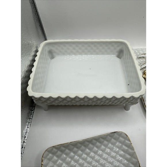 Vintage Tilso Trinket Box‎ With Matching Trinket Dishes - Picture 5 of 8